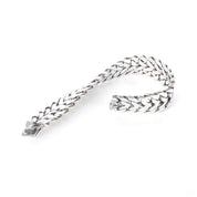 Mexican 925 Sterling Silver Double Curb Link Men's Bracelet