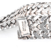 Mexican 925 Sterling Silver Double Curb Link Men's Bracelet