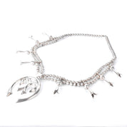 925 Sterling Silver American Navajo Squash Blossom Necklace