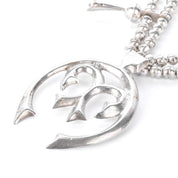 925 Sterling Silver American Navajo Squash Blossom Necklace