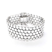 Sterling Silver Heavy-Weight Disk Link Bracelet
