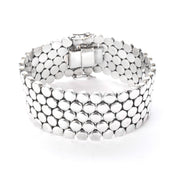 Sterling Silver Heavy-Weight Disk Link Bracelet