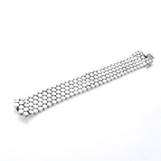 Sterling Silver Heavy-Weight Disk Link Bracelet