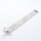 Sterling Silver Heavy-Weight Disk Link Bracelet