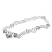 Sterling Silver Turkish Osmanli Niello-Style Choker Necklace