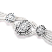 Sterling Silver Turkish Osmanli Niello-Style Choker Necklace