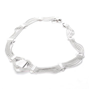 Sterling Silver Turkish Osmanli Niello-Style Choker Necklace