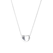 Sterling Silver Tiffany & Co. Elsa Peretti Bean Necklace