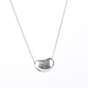 Sterling Silver Tiffany & Co. Elsa Peretti Bean Necklace