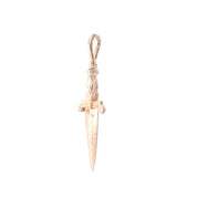 14K Gold Dagger/Knife Pendant