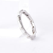 Platinum Natural Baguette Diamond Eternity Band