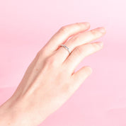 Platinum Natural Baguette Diamond Eternity Band