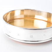 Carrs of Sheffield Sterling Silver and Wood Wine Coaster/Tray