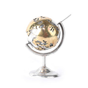 Taxco 925 Sterling Silver and Gold Vermeil Small Rotating Globe