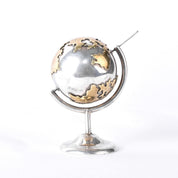 Taxco 925 Sterling Silver and Gold Vermeil Small Rotating Globe