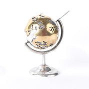 Taxco 925 Sterling Silver and Gold Vermeil Small Rotating Globe