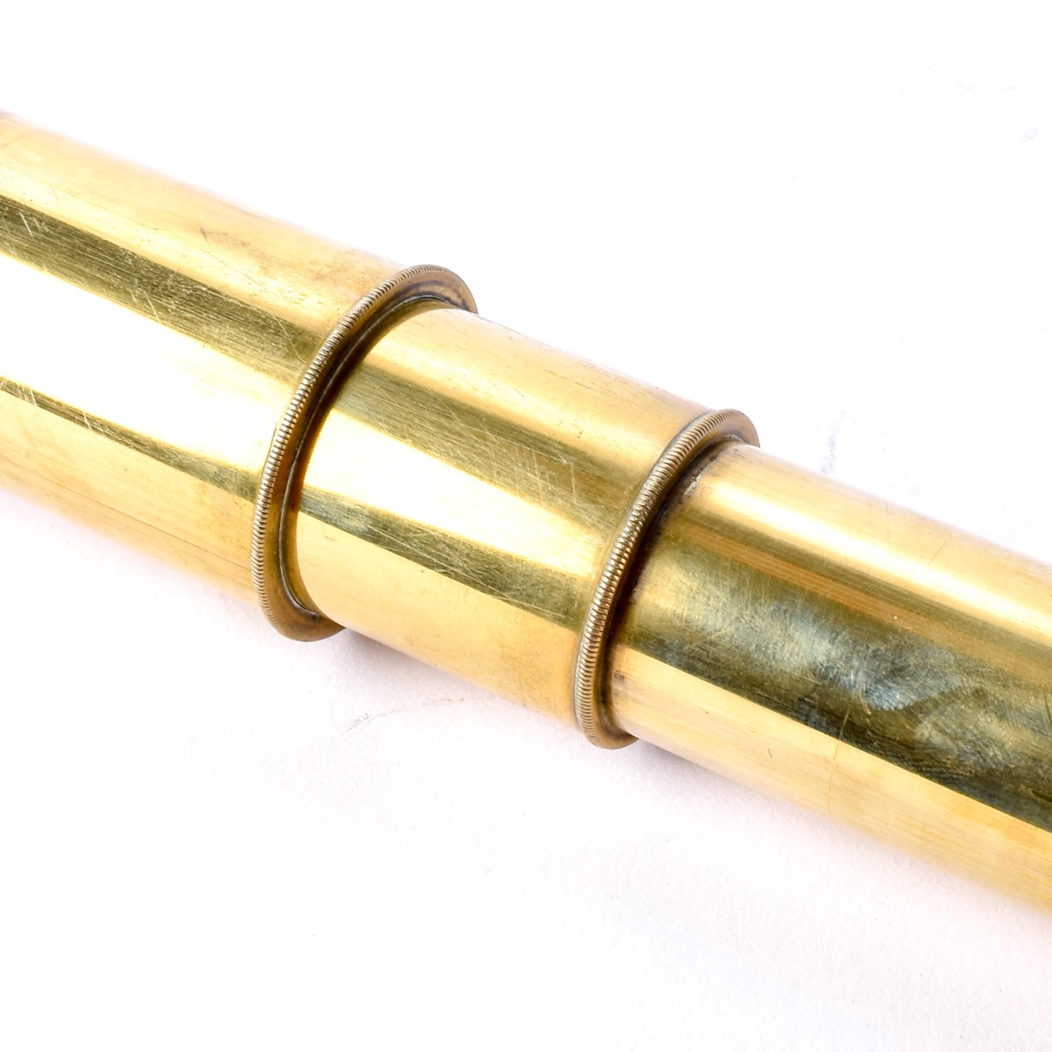 1880s Lord Bury 4 Draw J. H. Steward Brass and Leather Telescope