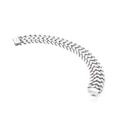 Mexican 925 Sterling Silver Double Curb Link Men's Bracelet