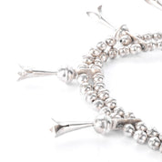 925 Sterling Silver American Navajo Squash Blossom Necklace