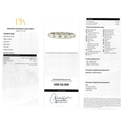 Platinum Natural Baguette Diamond Eternity Band