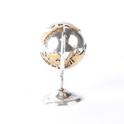 Taxco 925 Sterling Silver and Gold Vermeil Small Rotating Globe
