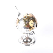 Taxco 925 Sterling Silver and Gold Vermeil Small Rotating Globe