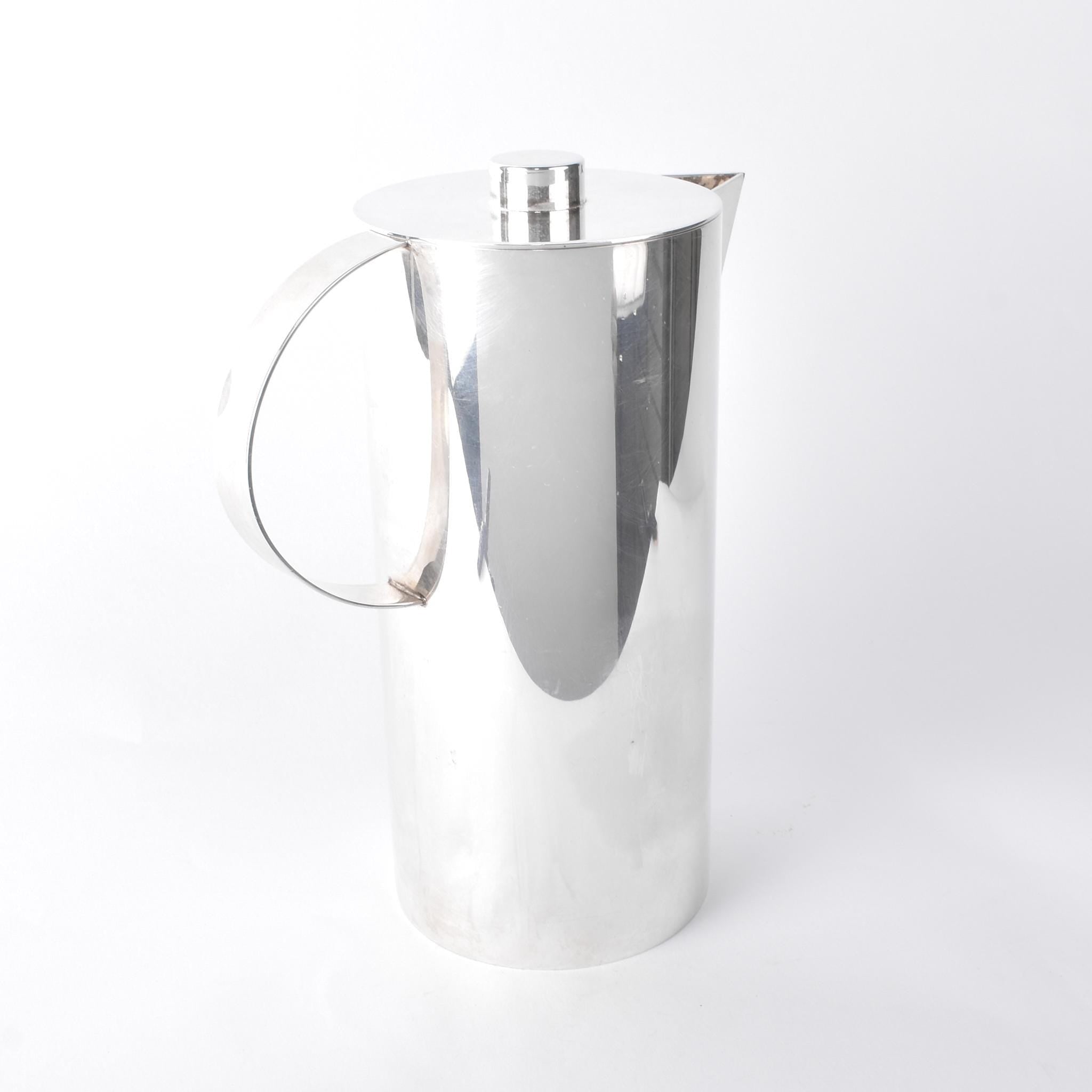 1990s Calvin Klein for Swid Powell Silver Plated Pitcher