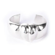Designer Zina Sterling Silver Chunky Heart Bracelet