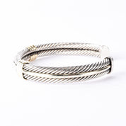 David Yurman 18K Gold & Sterling Silver Triple Cable Cuff Bracelet