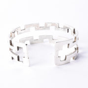 Charles Albert Sterling Silver Geometric Cuff Bracelet