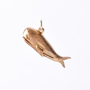Vintage 9K Gold "Jonah and the Whale" Charm, 23mm