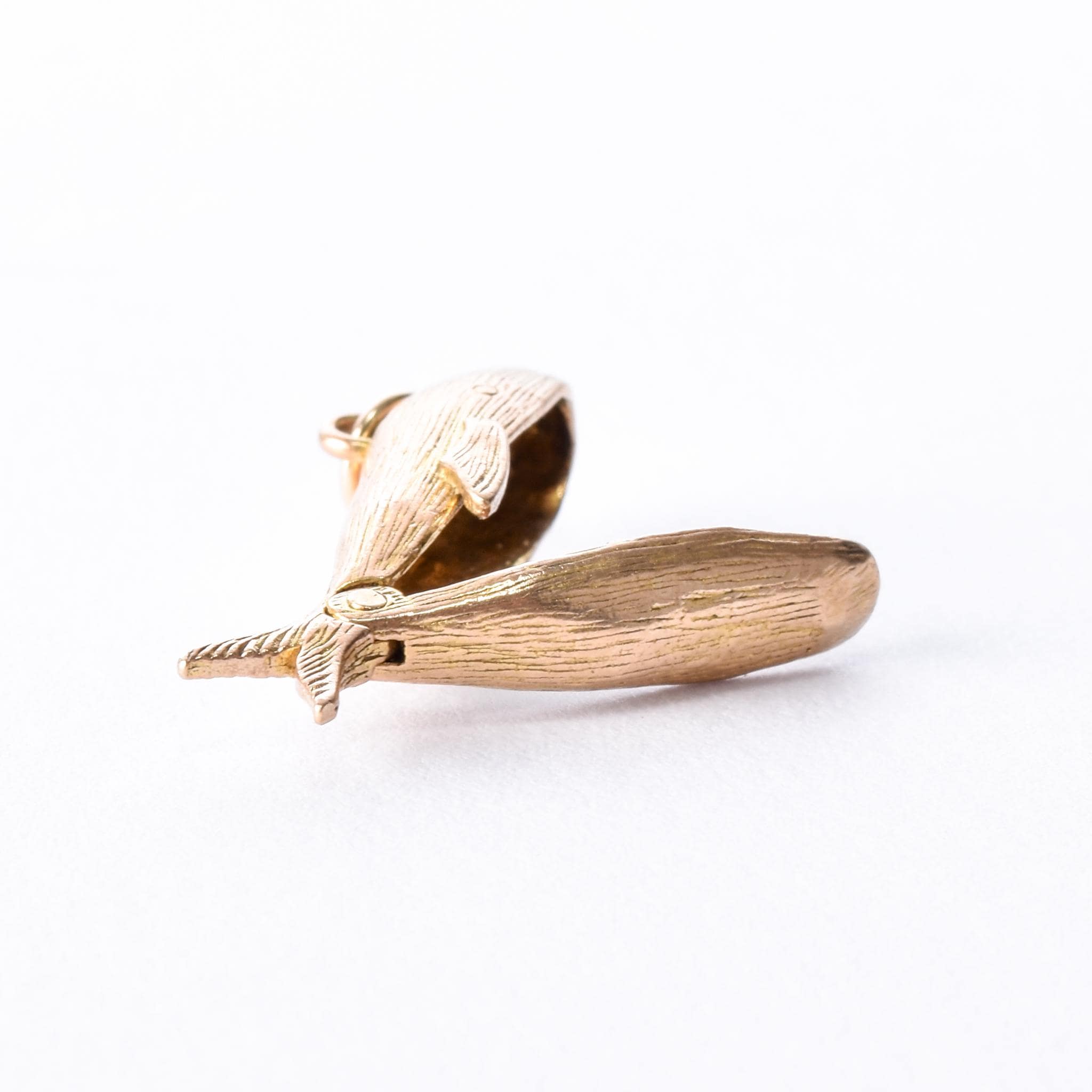 Vintage 9K Gold "Jonah and the Whale" Charm, 23mm