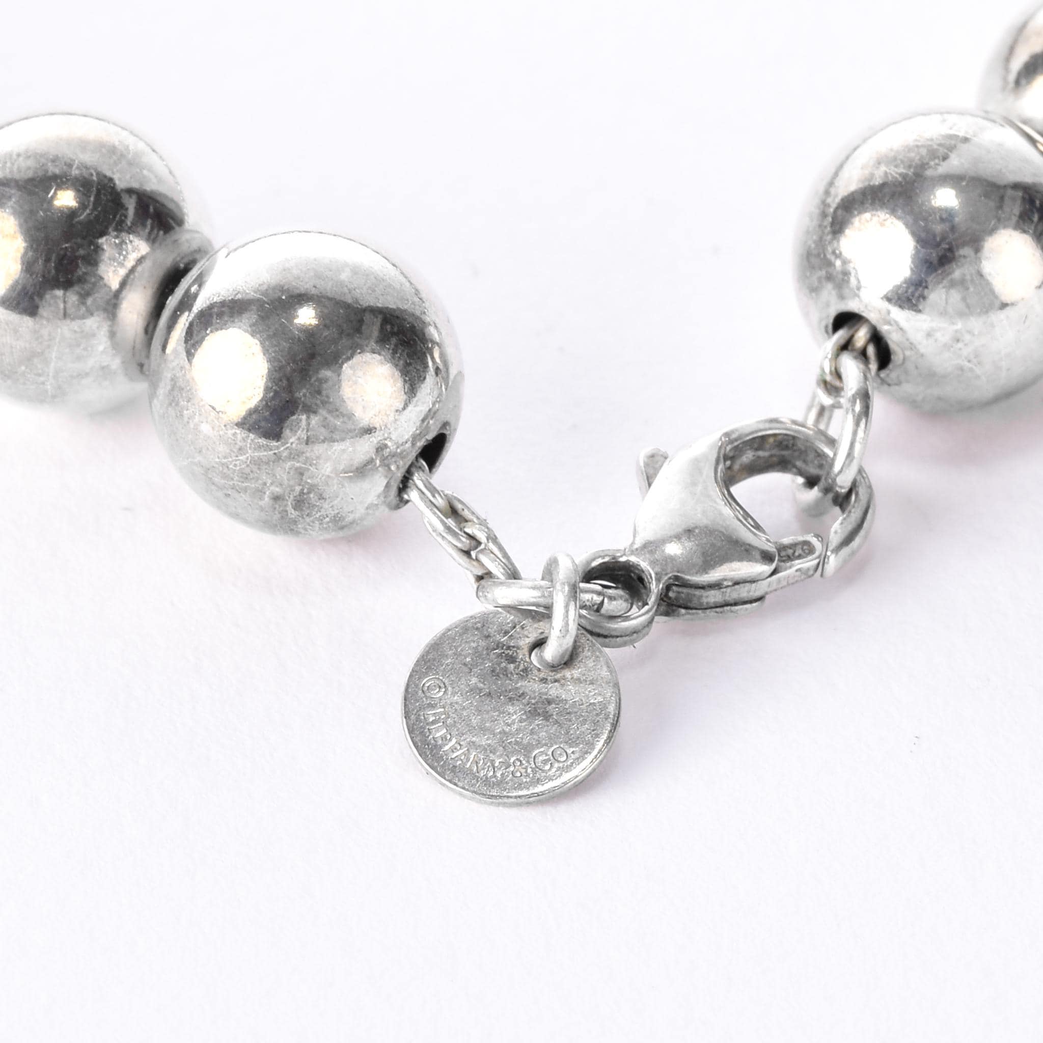 Tiffany & Co. Sterling Silver HardWear Ball Chain Necklace