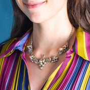 Mexican Sterling Silver Grape Cluster Necklace