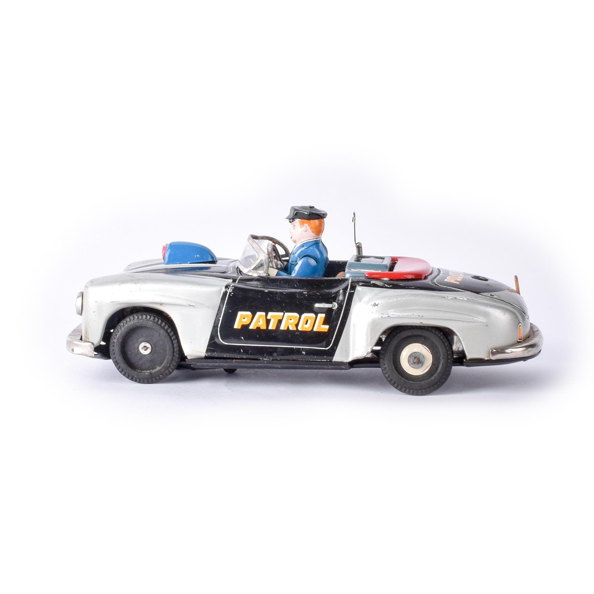 1950s Mercedes-Benz 300SL Convertible Mystery Police Car Toy