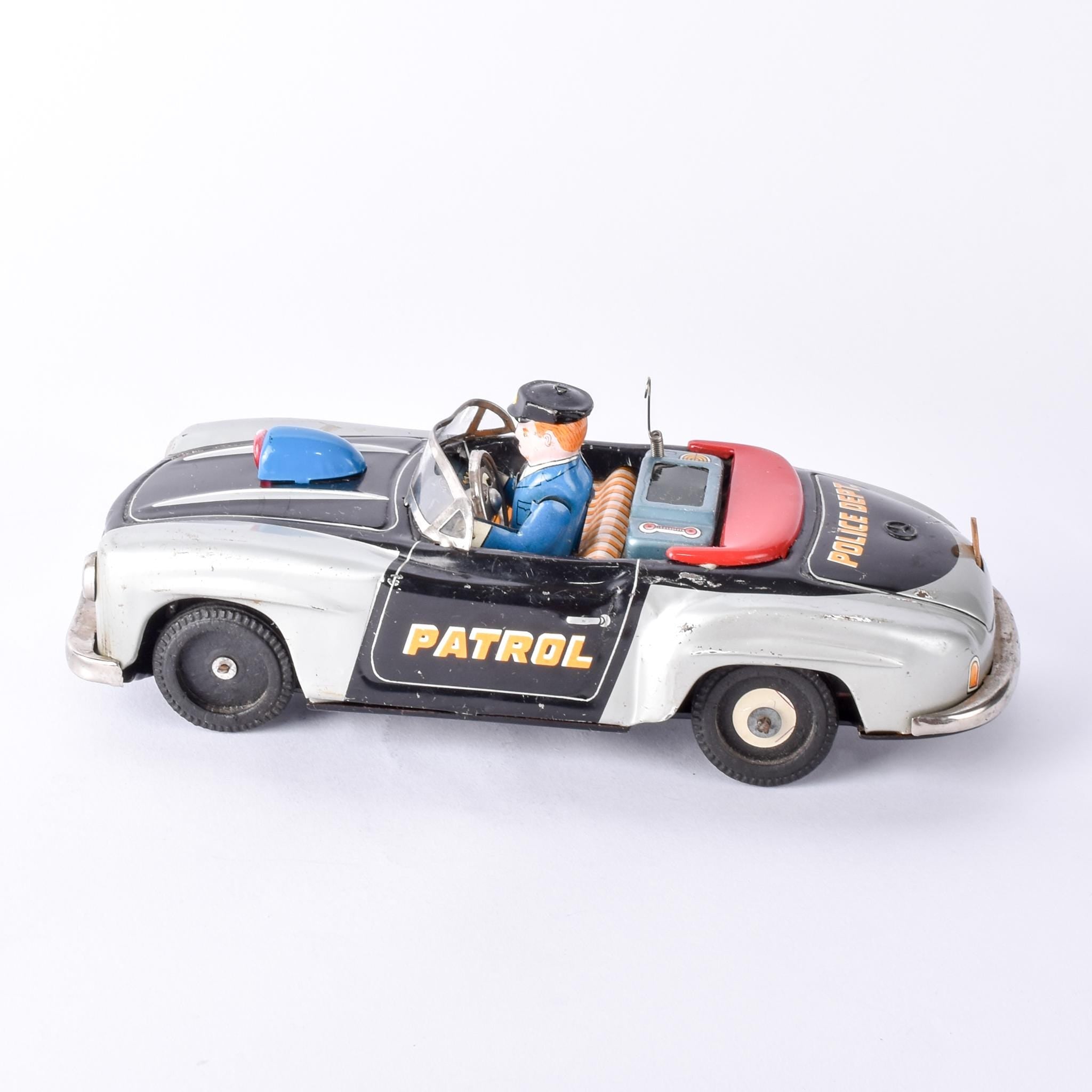 1950s Mercedes-Benz 300SL Convertible Mystery Police Car Toy