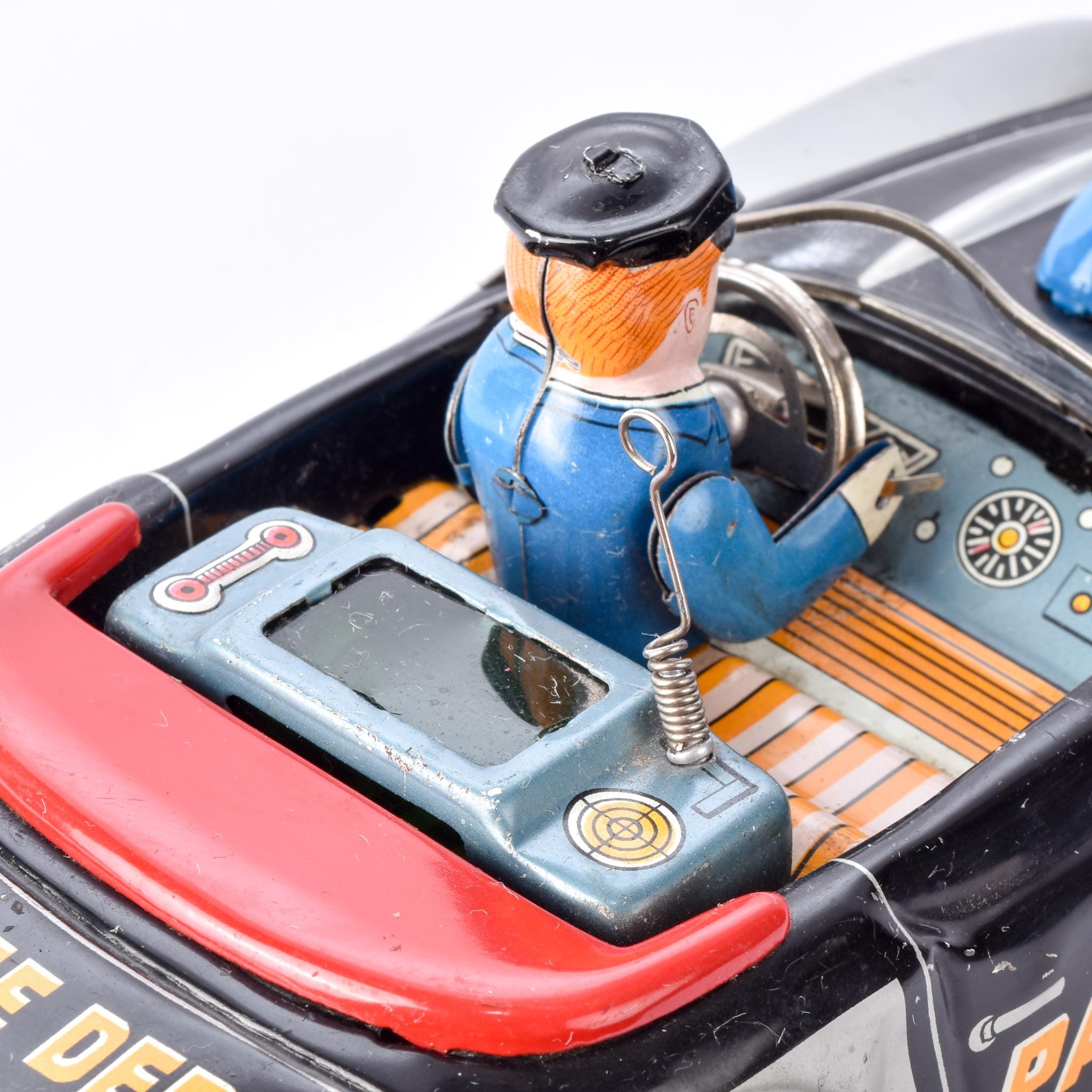 1950s Mercedes-Benz 300SL Convertible Mystery Police Car Toy
