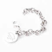 Tiffany & Co. Sterling Silver Round Tag "Return To Tiffany" Bracelet