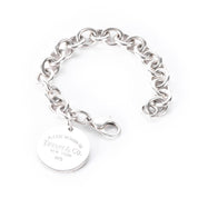Tiffany & Co. Sterling Silver Round Tag "Return To Tiffany" Bracelet
