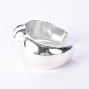 Designer Zina Sterling Silver Chunky Heart Bracelet