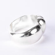 Designer Zina Sterling Silver Chunky Heart Bracelet