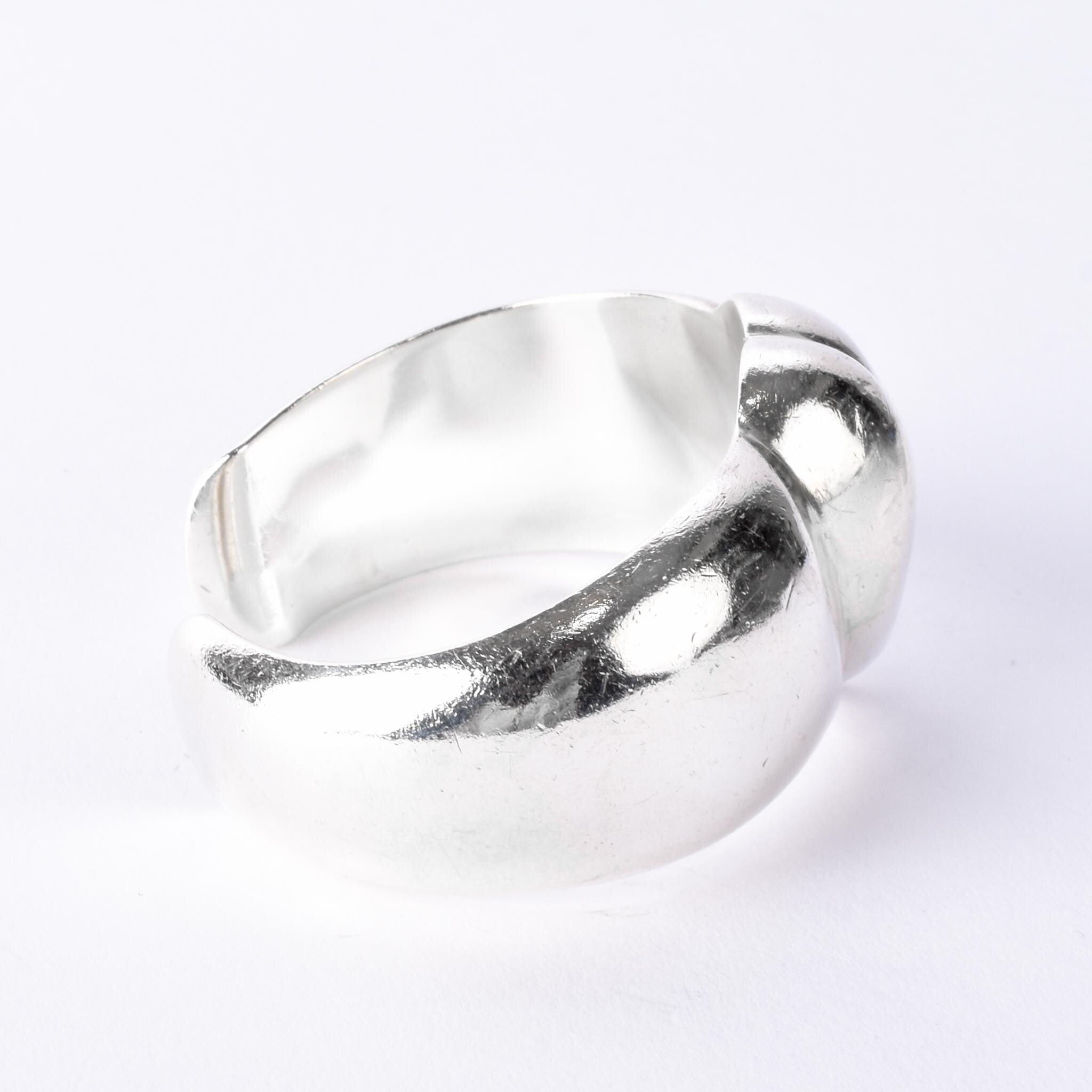 Designer Zina Sterling Silver Chunky Heart Bracelet