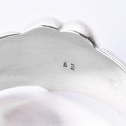 Designer Zina Sterling Silver Chunky Heart Bracelet