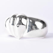 Designer Zina Sterling Silver Chunky Heart Bracelet