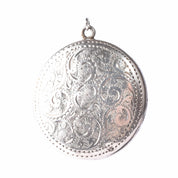 Antique Sterling Silver Pill Box Compact Pendant
