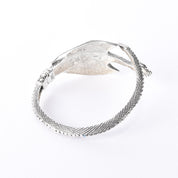Hinged Sterling Silver Dragon Cuff Bracelet