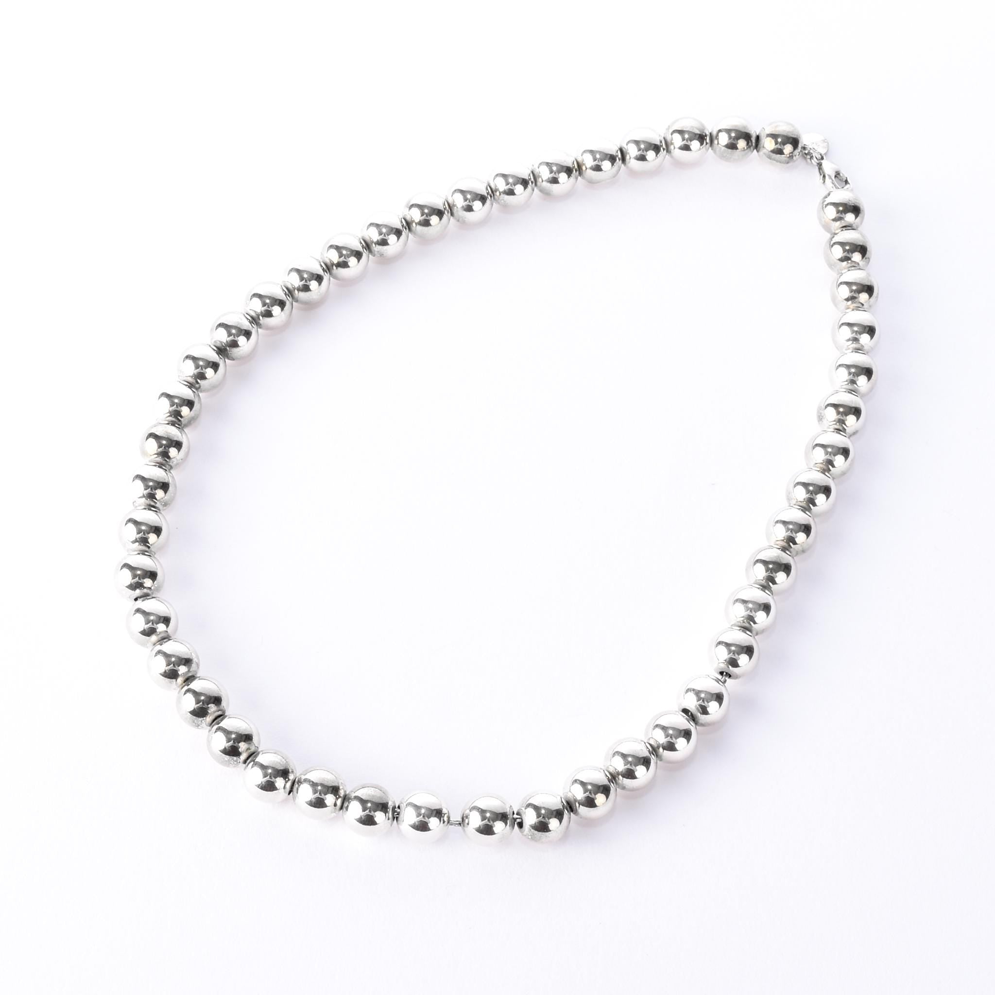 Tiffany & Co. Sterling Silver HardWear Ball Chain Necklace