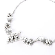 Mexican Sterling Silver Grape Cluster Necklace