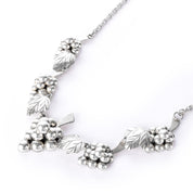 Mexican Sterling Silver Grape Cluster Necklace