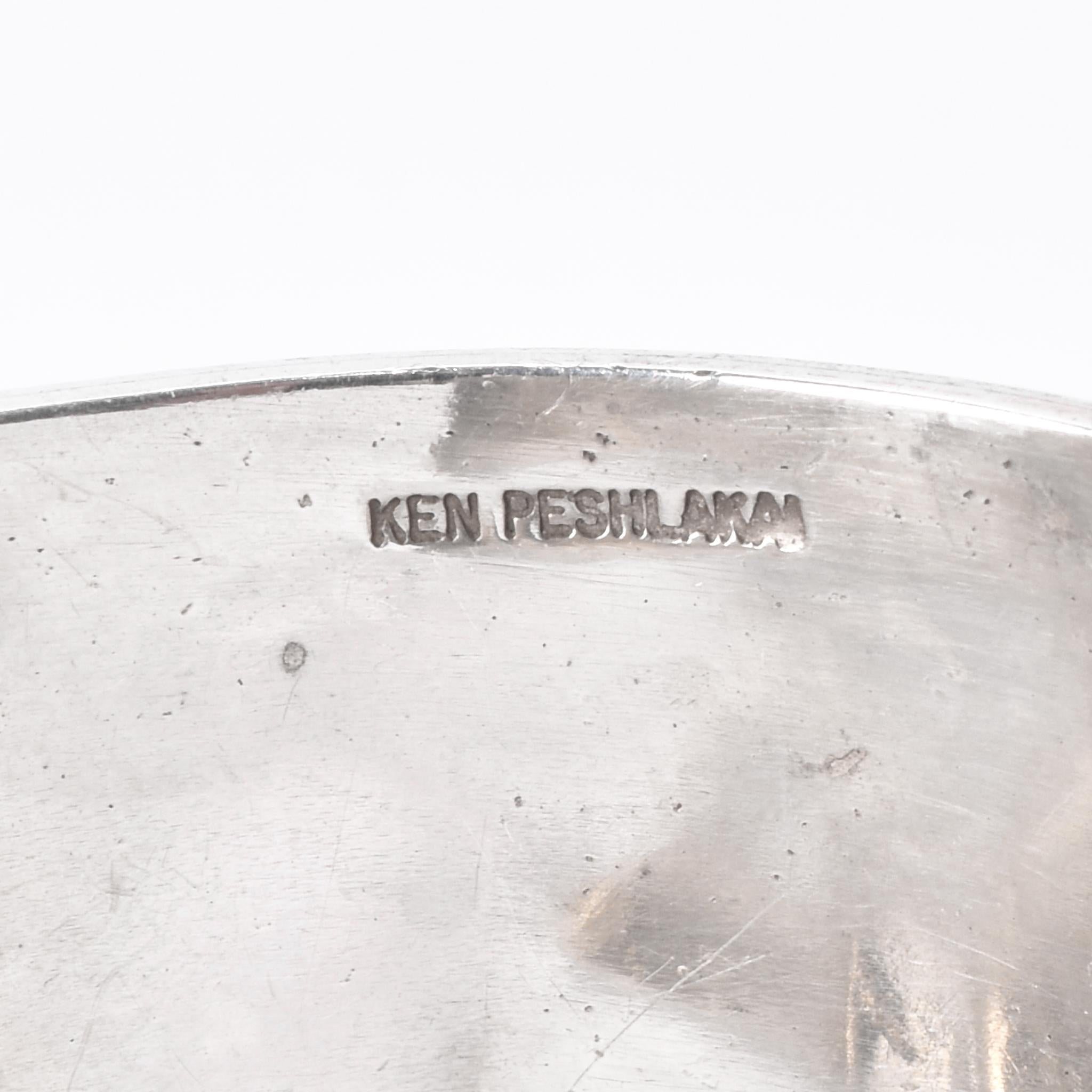 Ken Peshlakai Navajo Sterling Silver Story Teller Bracelet